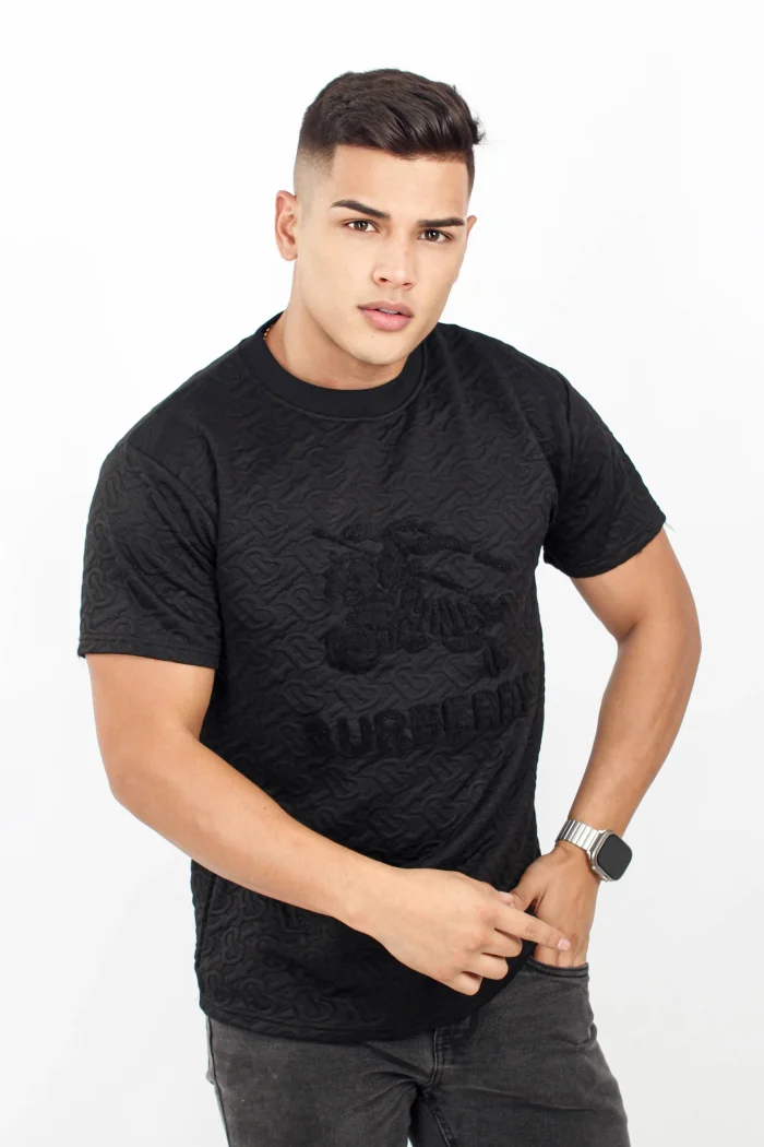 Camiseta para hombre texturizada manga corta BURBERRY