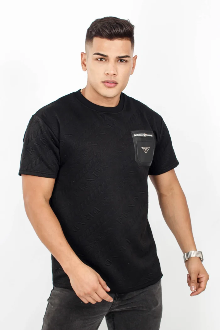 Camiseta para hombre texturizada manga corta PRADA