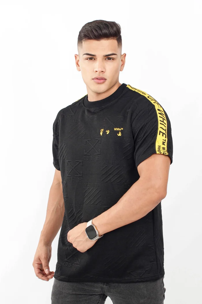 Camiseta para hombre texturizada manga corta OFF WHITE
