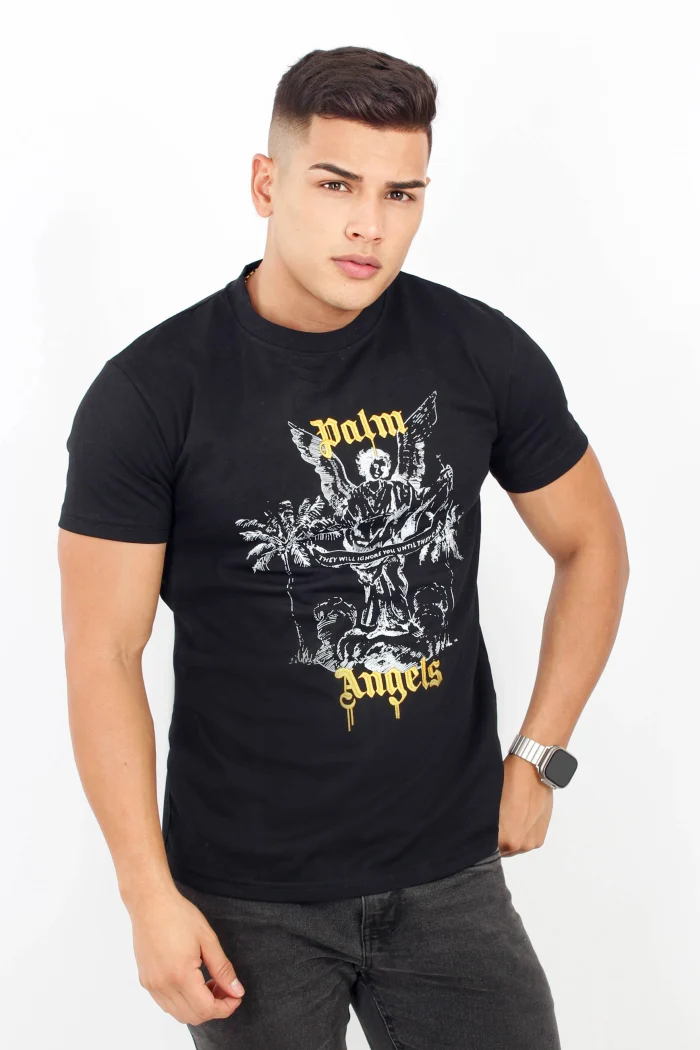 Camiseta para hombre manga corta PALM ANGELS WHITE