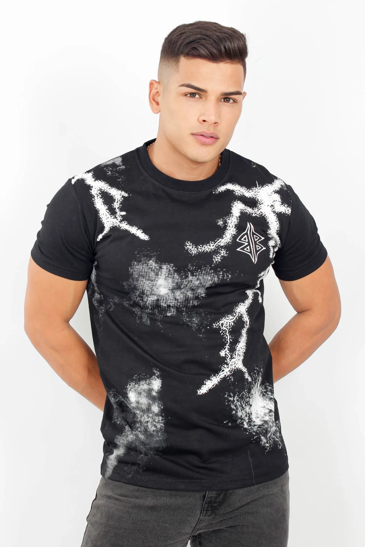 Camiseta para hombre manga corta con diseño BALENCIAGA