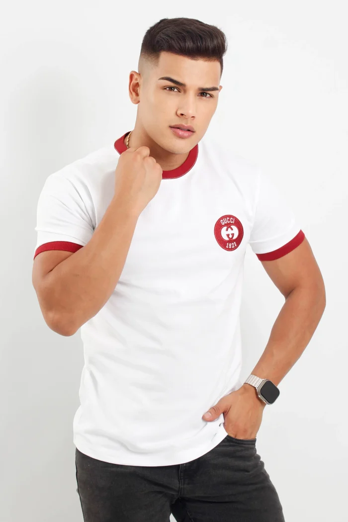 Camiseta para hombre manga corta con diseño GUCCI 1921