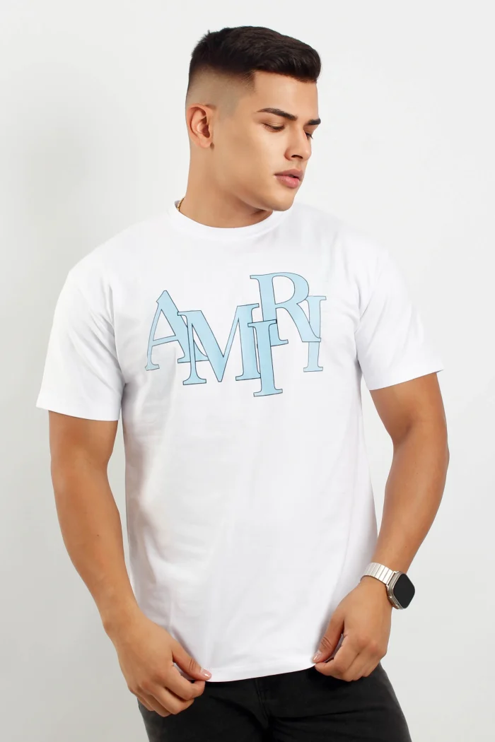 Camiseta básica para hombre manga corta AMIRI