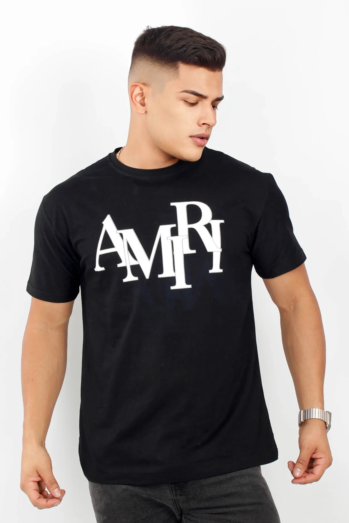Camiseta básica para hombre manga corta AMIRI - Imagen 2