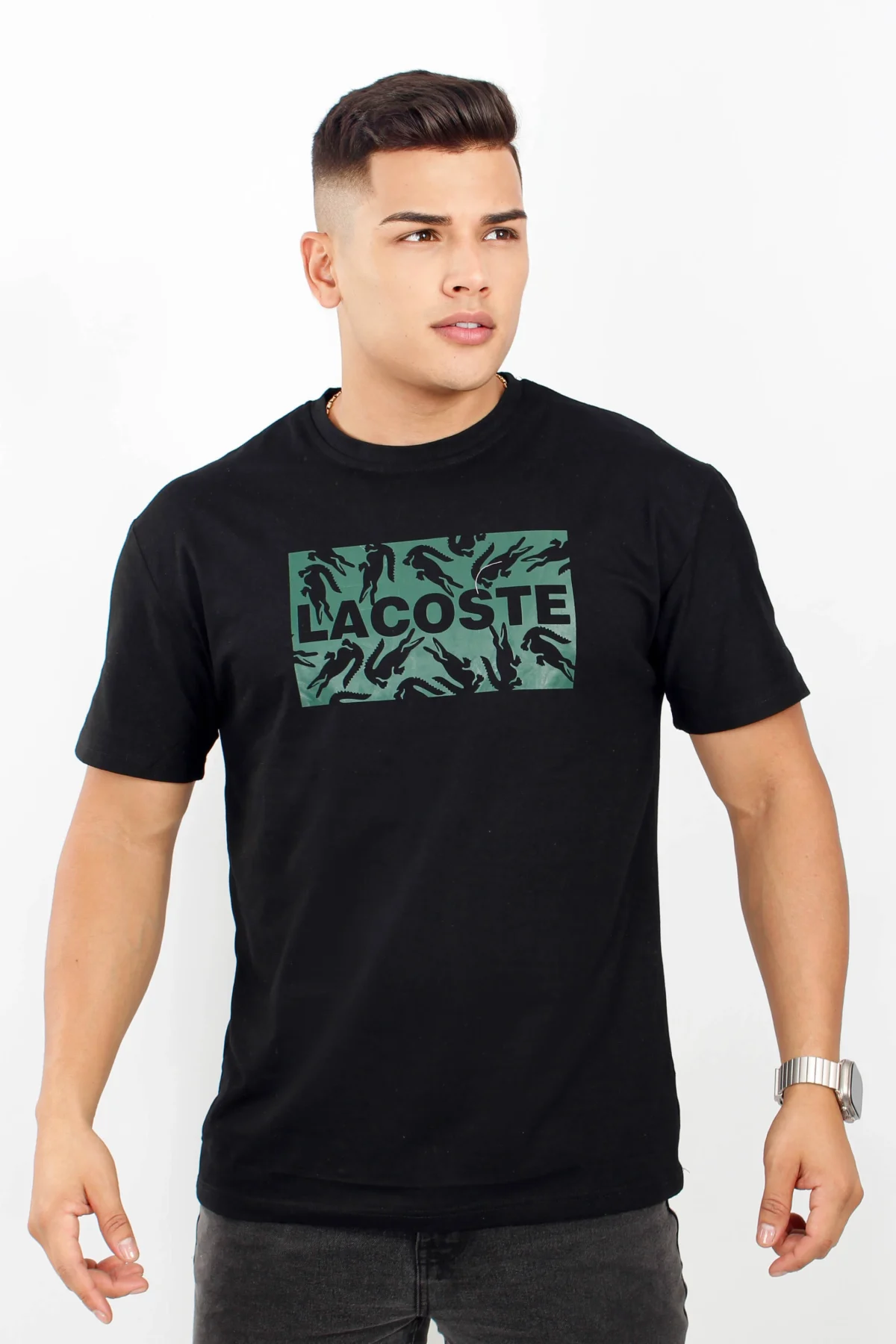 Camiseta básica para hombre manga corta LACOSTE