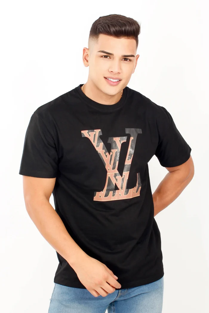 Camiseta manga corta, estampada, cuello redondo LOUIS VUITTON