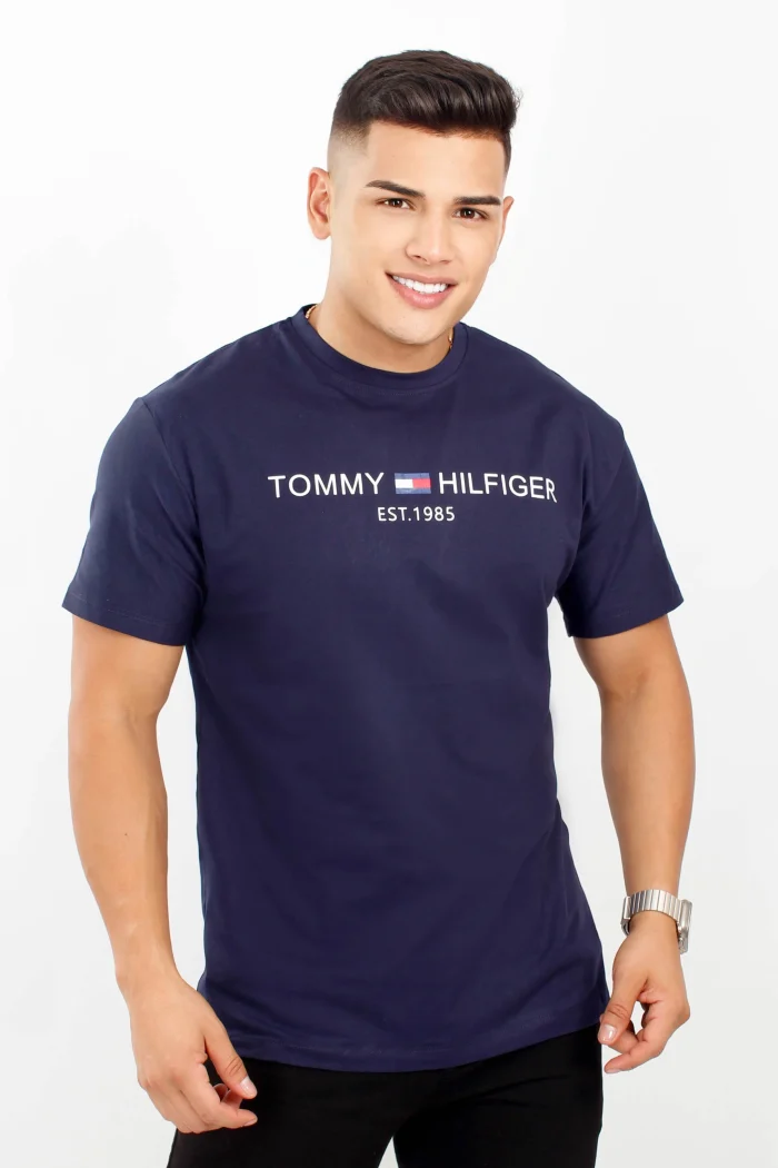 Camiseta manga corta, estampada, cuello redondo básica TOMMY HILFIGER