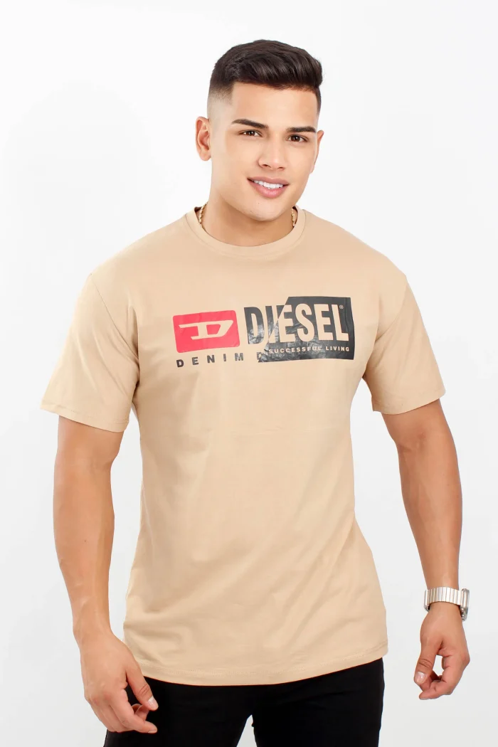 Camiseta manga corta, estampada, cuello redondo DIESEL DENIM