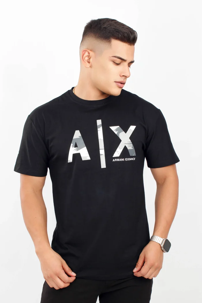 Camiseta manga corta, estampada, cuello redondo básica EMPORIO ARMANI